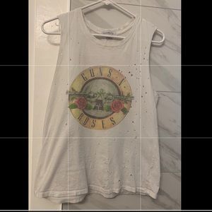 Guns N Roses Cutout Top